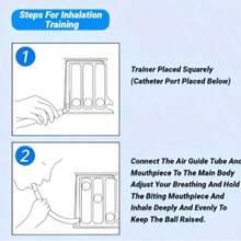Breathing Trainer, Lung Function Improvement Trainer, Breathing Capacity Meter, Breathing Exercise Device, Measurement Tool - Multicolor - View 5