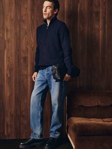 Men's CARPE Men's Straight Fit Jeans Light Blue Trousers - Royal Blue - View 1