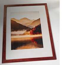 Wooden Decorative Photo Frame, Classic Wooden Decor, Vintage Wooden Photo Frame Decoration, Vintage Brown Rectangular Smooth Polished Decorative Photo Frame, Suitable For Home Bedroom Living Room Desktop Wall Decoration Painting - Wooden Photo Frame - View 6