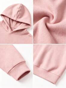 3-Piece Printed Sweatshirt Set For Teenage Girls, Student Children Clothing, Suitable For Autumn/Winter Warm Thick Lining Long Sleeve Top, Fashion Niche Design - Multicolor - View 10