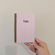 Polka Dot Portable Planner Notebook, Daily Schedule Notebook, Essential For Middle School, High School, College Students, Original Notebook, Diary, A6 Quirky TODO LIST, Students, Office Workers, Planner Enthusiasts, Study Planning, Daily Check-In, On-The-Go Recording, Campus Use, Office Memo, Birthday Gift, Holiday Gift, Portable, Desk Storage, Planner Collage, Best Friend Gift, Time Management - A - View 4