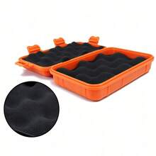 2pcs EDC Tool Sealed Protective Box, Hard Storage Box With Removable Inner Cushioning Pad, Suitable For Small Tools, Outdoor Travel, Camping Adventure Small Equipment Portable Storage, Also For Jewelry, Watches, Gems And Other Items Storage - One Size - View 4