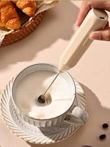 Electric Milk Frother Coffee Frother Mini Milk Frother Milk Mixer Handheld Wireless Frother Egg Beater - Multicolor - View 5