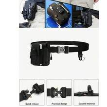 1 Set Outdoor Sports 2-In-1 Tactical Belt - Nylon Material, Adjustable Buckle, Suitable For Survival, Tactical Use, Tactical Gear - Multicolor - View 4