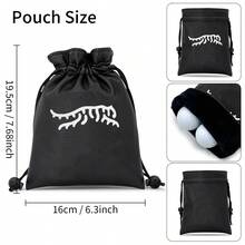 1PC Golf Drawstring Pouch With Tiger Outline Embroidery, Portable Golf Storage Bag, Golf Tee Bag, Practical Golf Accessories For Golf Training & Outdoor Course Play - Multicolor - View 13