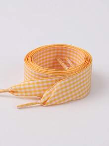 Colorful Plaid Flat Shoelaces, Polyester Woven Creative Checkered Sports Shoelaces, Suitable For White Sneakers And Board Shoes - Multicolor - View 11