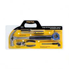 Basic Tool Set, 6-Piece Hammer-Screwdriver, PRETUL - Black - View 3