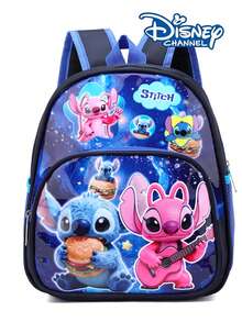 Disney Frozen Anna, Avengers, Stitch, Spider-Man Theme Backpack, Multi-Color Cartoon Superhero, Princess And Alien Pattern Student School Bag, Lightweight Durable Large Capacity Daily Backpack, Suitable For Teens And Adults, Casual Cartoon Style, With Front Pocket, For School, Commute And Daily Travel, Cute 3D Cartoon Pattern, Multiple Designs Available - Multicolor - View 10