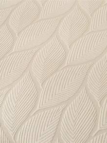 1/4pcs Simple Plant Print, Jacquard Velvet Skirt Hem Chair Covers Dining Chair, For Hotel Use And Household Purposes - Beige - View 5