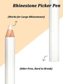 1/3/5/8/12/16/20pcs Rhinestone Wax Pencil, Rhinestone Pickup Pen Set, Crystal Gemstone Pickup Tool, DIY Jewelry Stud Pickup Pen, For Picking Up And Pasting Rhinestones, Gemstones, Studs And Other Nail Art Decorations (White) - A - View 3