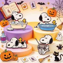 SNOOPY قطعة واحدة من دبوس الاستحمام الجديد لسنة 2026 بتصميم سنوبي، إكسسوار مضحك وغريب، مناسب للملابس وحقيبة الأقلام وغيرها، صغير وفريد، هدية مثالية لرأس السنة وعيد الهالوين وعيد الميلاد للأصدقاء والعائلة (نمط عشوائي) - متعدد الألوان - مشاهدة 1