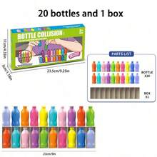 21 Colorful Bottles Memory Challenge Board Game, Thinking Matching Game, Cognitive And Memory Training, Suitable For Family Gatherings, Memory Competitions, Perfect Gift For Christmas, Halloween And Various Holidays - Multicolor - View 10