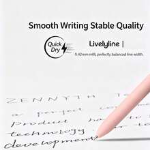 1 Sets Morandi Color Retractable Gel Pen Set, 0.5mm Fine Point Black Ink, Smooth Writing Click‑Type Neutral Pens, Matte Body, Office & Daily Writing Stationery Supplies - One Size Fits All - View 7