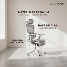 DRÜCKEN Home Office Chairs - Light Grey - View 2