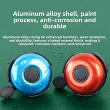 Classic Bicycle Bell (5cm Diameter, Multicolor), Waterproof And Durable, Thickened Aluminum Horn Bell, Loud And Clear Sound, Right-Hand Road Bike Accessory, Suitable For Mountain Bike, Road Bike, Balance Bike Decoration, Cycling Accessory - Multicolor - View 10