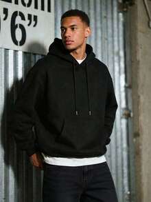 Men's Sports Casual Hoodie, Practical Pockets, Suitable For Daily Wear And Sports Scenes. - Black - View 1