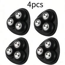 Heavy Duty Mini Caster Wheels With 360° Swivel Base - No Drilling Installation, Quiet Operation, Stainless Steel Bearings - Suitable For Furniture, Cabinets, Storage Boxes, Office, Home, Workshop - - White/Black, Easy Furniture Movement, Compact Design, Smooth Rotation, Home Storage Helper, Swivel Base Can Be Used For Christmas Trees, Electric Carts - A - View 1