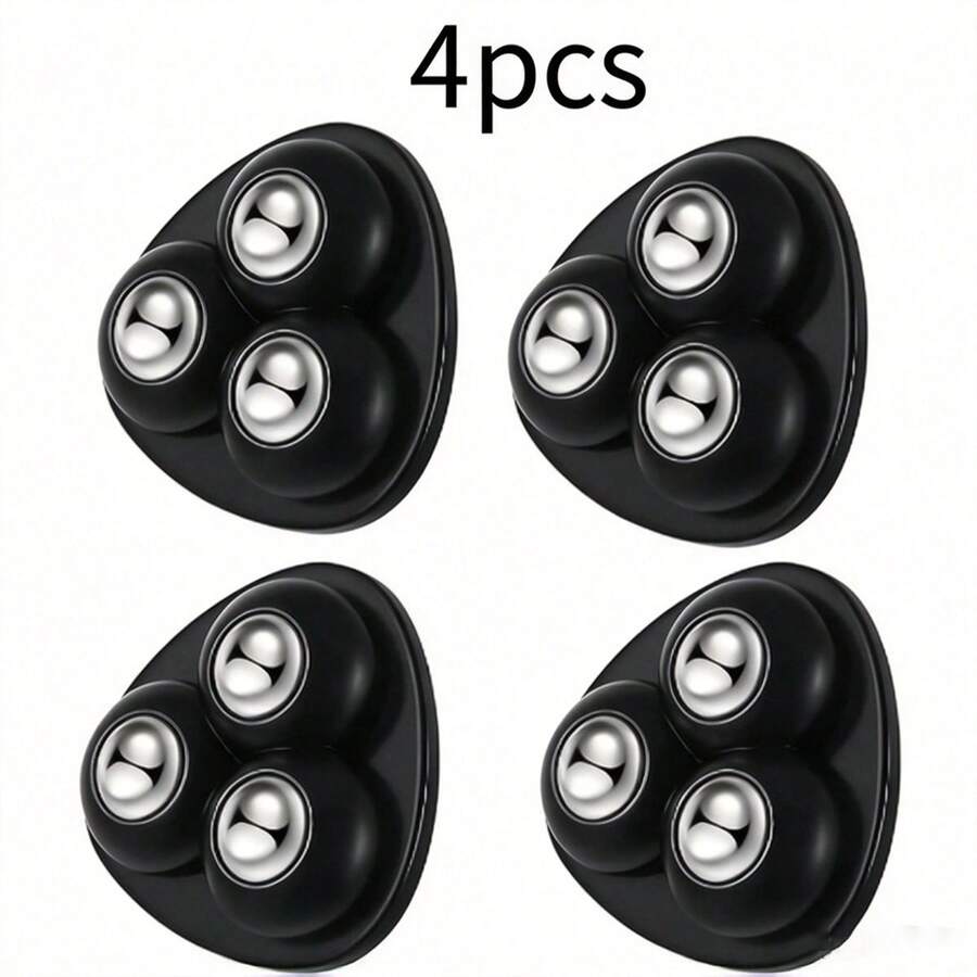 Heavy Duty Mini Caster Wheels With 360° Swivel Base - No Drilling Installation, Quiet Operation, Stainless Steel Bearings - Suitable For Furniture, Cabinets, Storage Boxes, Office, Home, Workshop - - White/Black, Easy Furniture Movement, Compact Design, Smooth Rotation, Home Storage Helper, Swivel Base Can Be Used For Christmas Trees, Electric Carts - A - View 1