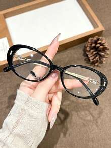 Women's Fashion Luxury Rhinestone-Encrusted Cat Eye - Clear - View 8