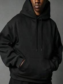 Men's Sports Casual Hoodie, Practical Pockets, Suitable For Daily Wear And Sports Scenes. - Black - View 6