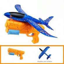 1pc Outdoor Interactive Foam Glider Launcher, Jet Plane, Aircraft Supplies, Airplane Toy - Multicolor - View 7