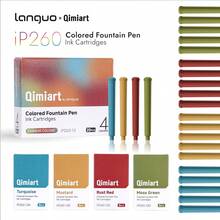 مجموعة أقلام حبر نافورة ملونة Languo X Qimiart IP260، 5 سلاسل إجمالي 20 لون، 4 ألوان لكل عبوة أقلام نافورة بريشة، أدوات مكتبية للعودة إلى المدرسة وكتابة المذكرات - قلم حبر iP260 - مشاهدة 9