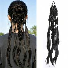 24inch 100g Halloween Women's Lantern Braid Bubble Braid Hair Extensions Hair Tie Wearable Suitable For Daily Multiple Occasions - Multicolor - View 10