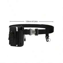 1 Set Outdoor Sports 2-In-1 Tactical Belt - Nylon Material, Adjustable Buckle, Suitable For Survival, Tactical Use, Tactical Gear - Multicolor - View 1