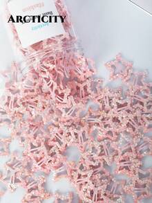 Arcticity 5pcs Shiny Pink Metal Star Hair Clips, Vintage Y2K Mini Hair Clips, Cute Daily Hair Accessories, Suitable For Women And Students - Multicolor - View 3
