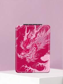 1PC Chinese Style Series Portable Vanity Mirror, Foldable Lightweight Ultra-Thin Convenient Hand Mirror, PU Leather, Suitable For Multiple Scenarios And All People, Rectangular Mirror, Pocket Mirror, Classic Dragon Butterfly Starry Sky Pattern Design, Exquisite And Delicate, Easy To Carry, Handheld Makeup Mirror, 180° Flip Cover, Multi-Functional Mini Mirror, Compact Mirror, Mirrors, Daily, Holiday, Birthday, Valentine's Day, Mother's Day, Partner Gift, Can Be Placed Anywhere - Multicolor - View 7