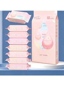 8pcs/1pack Mini Portable Wet Wipes, Shoe Cleaning Wipes, Clothing Cleaning Wipes, For Daily Item Cleaning (Random Outer Packaging Style) - Multicolor - View 4