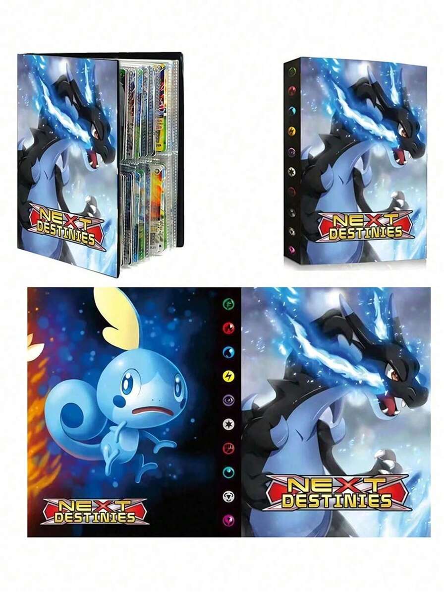 Panini Bandai Card Album Card Collection Book Pocket Monster Pet Spirit Holds 120 Cards (Cards Not Included) - One Size - View 1