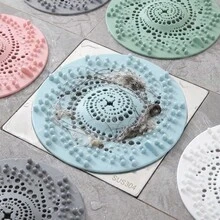 1pc/2pcs Flexible Durable Reusable, Easy To Clean After Use, Unique Spiral Hole Design, Fast Drainage And Effectively Traps Hair And Debris, Ideal For Home Bathroom Shower - Multicolor - View 5