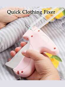 Handheld Clothing Sewing Needle Gun, Fast Clothing Repair Tool Sewing Set With 5 Needles And 1000 Fasteners, Mini Clothing Sewing Gun - A - View 4