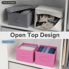 Non-Woven Fabric Foldable Large Capacity Storage Box With Handle, Suitable For Clothes And Bedding - View 9