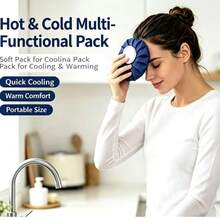 Reusable Soft Fabric Hot & Cold Compress Bag, Portable Water-Fillable Multi-Function Heating & Cooling Pad For Daily Temperature Control And Home Use - Multi-color - View 1
