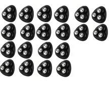 Heavy Duty Mini Caster Wheels With 360° Swivel Base - No Drilling Installation, Quiet Operation, Stainless Steel Bearings - Suitable For Furniture, Cabinets, Storage Boxes, Office, Home, Workshop - - White/Black, Easy Furniture Movement, Compact Design, Smooth Rotation, Home Storage Helper, Swivel Base Can Be Used For Christmas Trees, Electric Carts - A - View 8