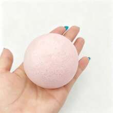 1pc Snowflake-Spotted Stress-Relief Squeeze Toy; Features A Stretchy, Slow-Rise Texture And A Pink Snowball Design; Soft And Squishy Toy.Halloween Gifts, Christmas Gifts, Small Party Favors - Multicolor - View 3
