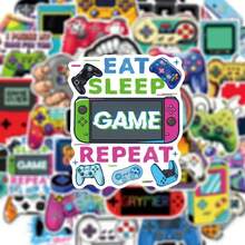 50pcs Colorful Game Controller Pattern Stickers, Non-Fading, Suitable For Children's Crafts, Notebooks, Gift Box Decoration - Multicolor - View 4
