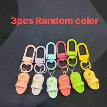 10/8/6/3/1pc Cute 3D Mini Clog Keychain, Colorful Resin Shoe Pendant With Mini Food Decor & Spring Hook, Bag Backpack Key Charm, Creative Gift Accessory, Key Chain Ornament, Suitable For Daily Decoration - One Size - View 14