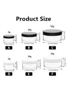 1pc Plastic Empty Loose Powder Jar With Sifter And Makeup Puff, Portable Refillable Cosmetic Powder Container - Multicolor - View 10