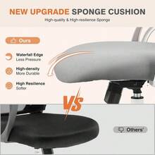 Silla De Escritorio Giratoria Ergonómica De Malla Ajustable - A - Ver 8