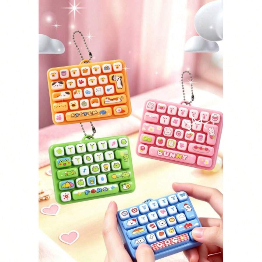 1pc Stress Relief Mini 26-Key Keyboard Fingertip Press Creative ...