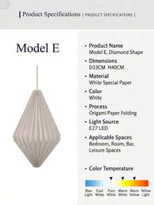 Modern Minimalist Creative Foldable Pendant Light Shade, Round Pendant Light Shade, Suitable For Living Room, Bedroom And Dining Room Ceiling Decoration, Foldable Pendant Light Shade, Home Decor - A - View 11