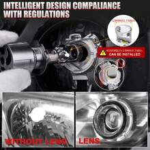 2pcs Mini Projector H7 H4 LED Car Headlight Bulbs CANBUS H11 H9 9005 HB3 9006 HB4 Auto Lamps Bulb Len Kit Fog Light 6000K 12V, Without Battery - A80 - View 9