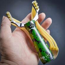 Hasbro 1pc Camouflage Wolf Slingshot, Outdoor CS Gear, Cool Competitive Toy Slingshot - B - View 3