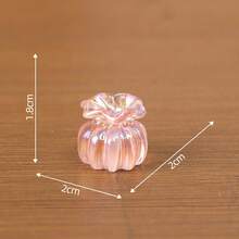 30/20/10/5/2pcs Mixed Color Iridescent Mini Vase Resin Decor, Ins Fresh Style Resin Transparent Texture 8 Different Bottle Shapes Micro Landscape Decoration Accessories, Doll House Scenery Arrangement, Spring/Home Decor - Miniature Vase - View 6