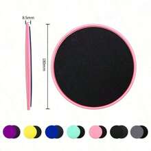 Pilates Gliding Disc Yoga Abdominal Fitness Foot Slide Board Waistline Butt Lift Core Training Exercise Slider - Multicolor - View 2