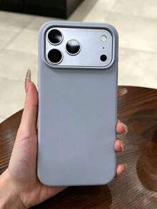 Liquid Silicone 3-Layer Full Coverage Soft Rubber Phone Case Compatible With Iphone 18 Pro Max 18 Pro 17 Pro 17 Pro Max 17, Fresh Summer Color, Shockproof Protective Case With Anti-Scratch Microfiber Lining, Compatible With IPhone 13 11 16 Pro Max 15 14 Plus 12 Mini XS Max 7 8 Plus - Silver - View 3