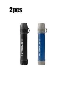 1pc/2pcs/3pcs WRELS Portable Water Filter With Lanyard, Suitable For Outdoor Adventure, Camping And Wilderness Survival - Multicolor - View 19